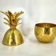 Vintage brass pineapple ice bucket, 1970s