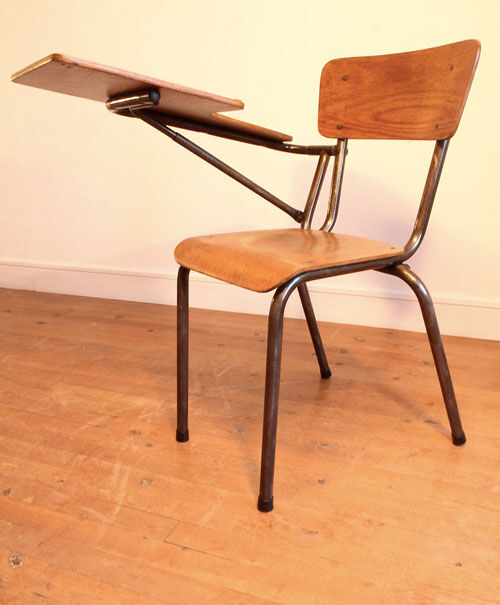 Vintage-written conference and exam chair.