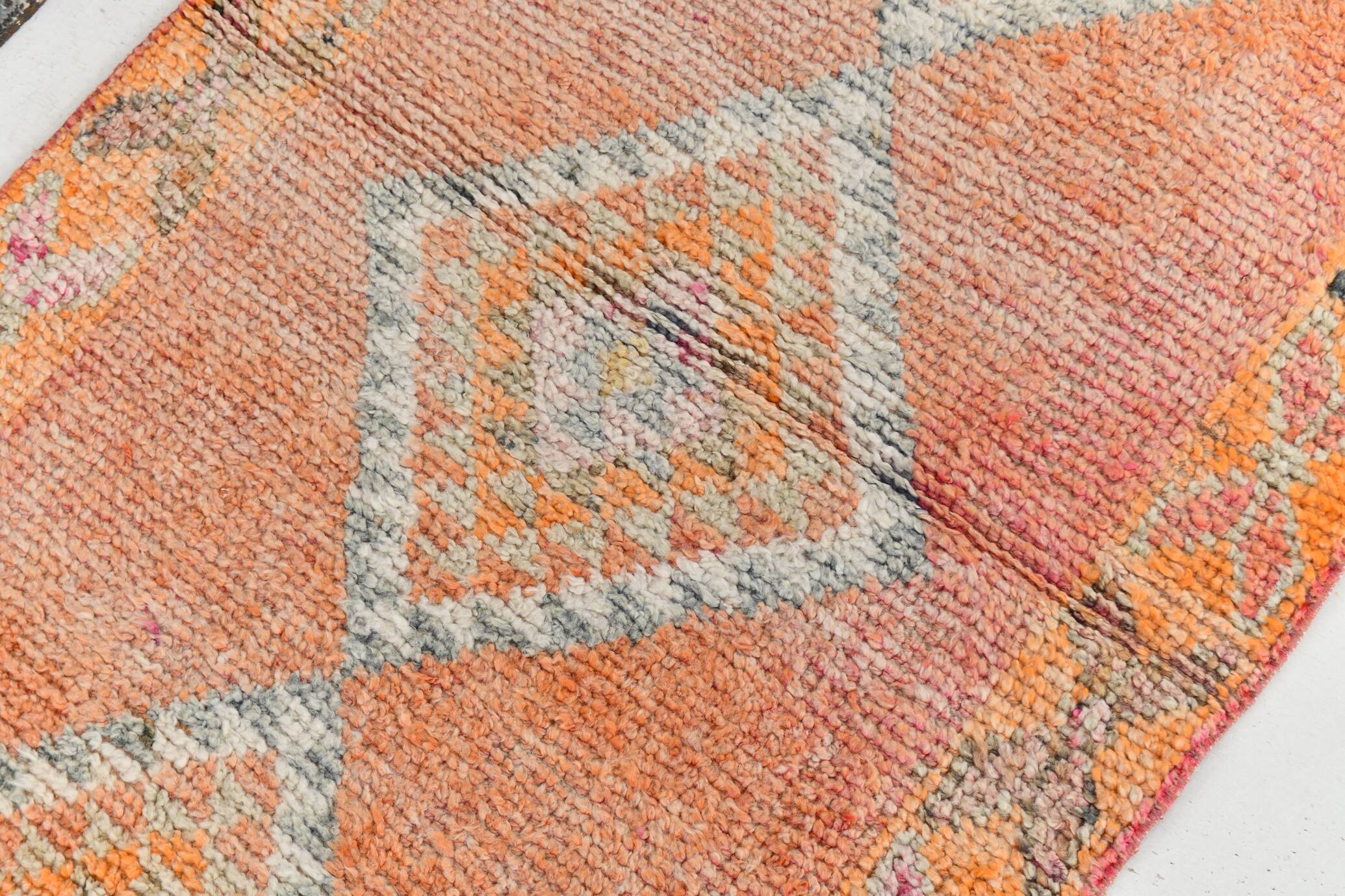 3x11 Pale Orange Turkish Vintage Runner, 86x327