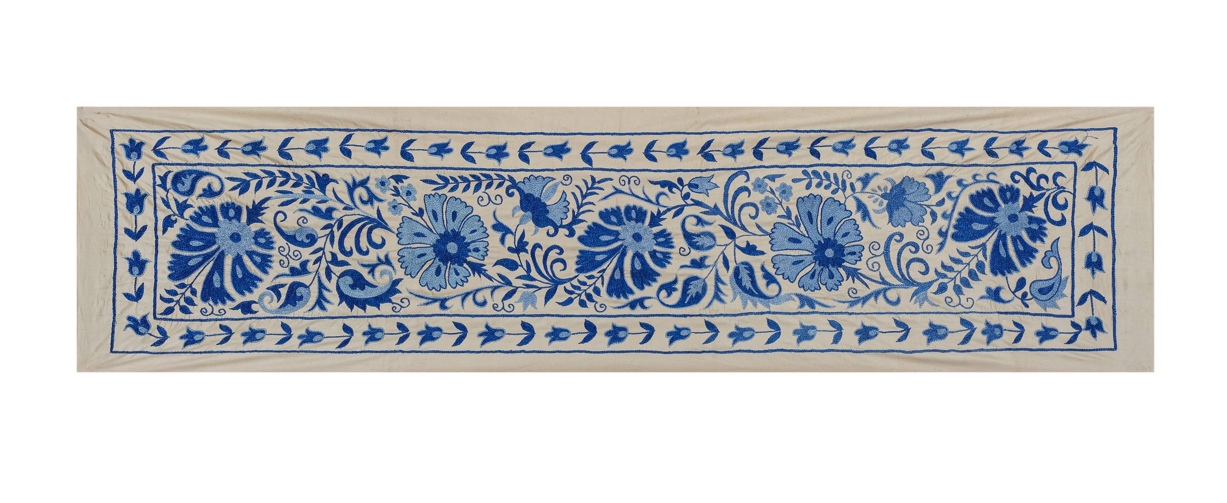 Hand knotted rug, vintage Turkish rug 52x188 cm