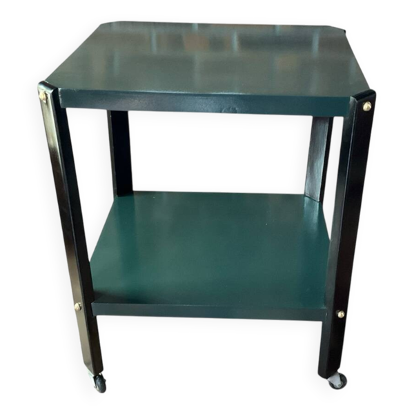 Desserte vintage en bois vert