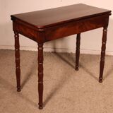 Table à jeux du 19° siècle en acajou