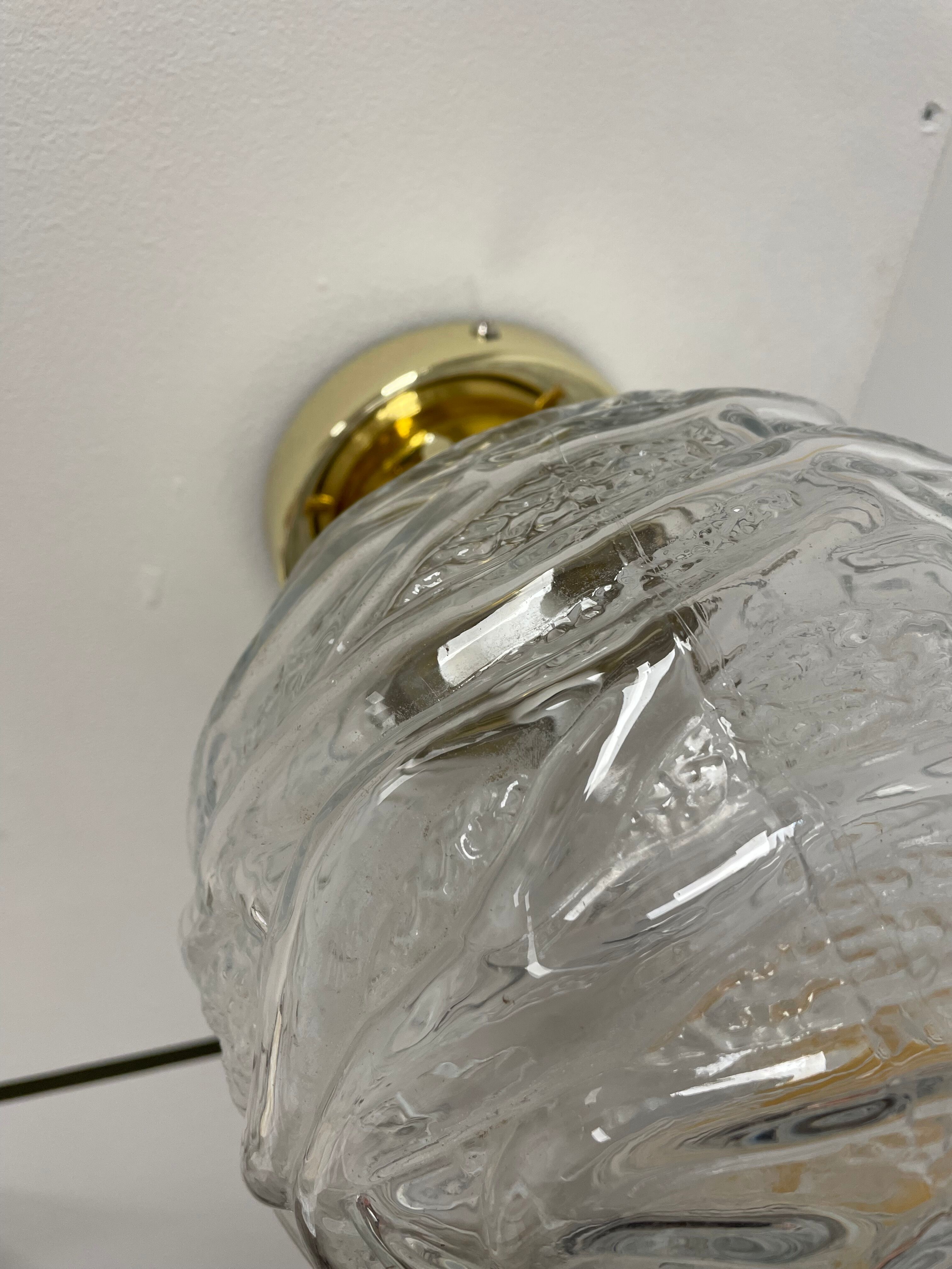 Vintage wall lamp Transparent globe