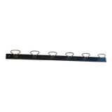 Industrial wall coat rack