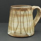Chope a bière en céramique vintage 1960 Jacques Pouchain Atelier Dieulefit