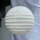 Average suspension in rattan and natural linen, Japanese-style, round D:40.