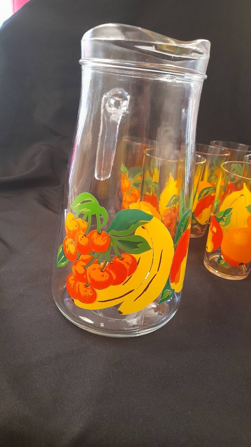 Orangeade service vmc reims 1 carafe and 6 glasses