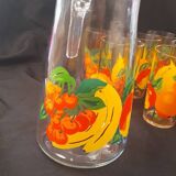 Orangeade service vmc reims 1 carafe and 6 glasses