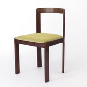 Set of 6 Vintage Lübke Dining Chairs, 1970s German Design, Stained Beech