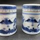 Elegant table set, Chinese porcelain, blue and white, condiments.