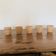 Lot of 5 terracotta pots circa 1930 graineterie