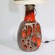 Lampadaire allemand en céramique Fat Lava de Hülstadt Leuchten, années 1960
