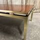 Guy Lefèvre coffee table for Maison JANSEN, imitation lacquer top, circa 1970.