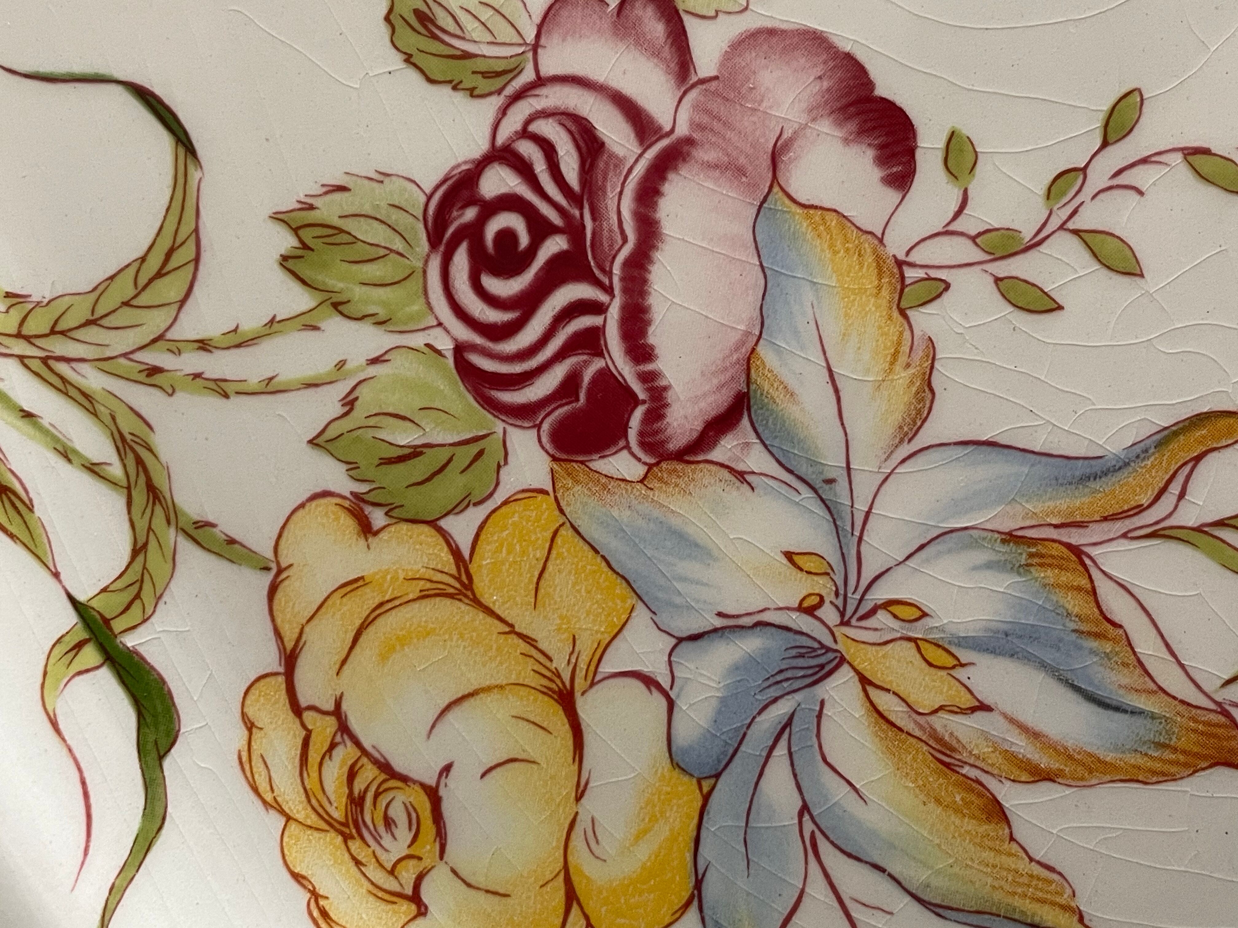 Oval plate in Ceramic of Gien model Montpellier