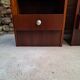 Pair of teak bedside tables