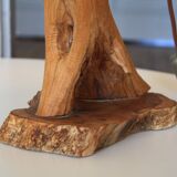 Lampe bois d'olivier et nacre