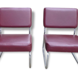 Pair of Burgundy chairs