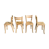 Set of 4 bistro chairs Baumann matt colorless varnish