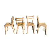 Set of 4 bistro chairs Baumann matt colorless varnish