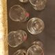 7 vintage glasses decor card game