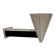 Vintage modernist wall lamp, cream and black lacquered metal, Italy 1970s