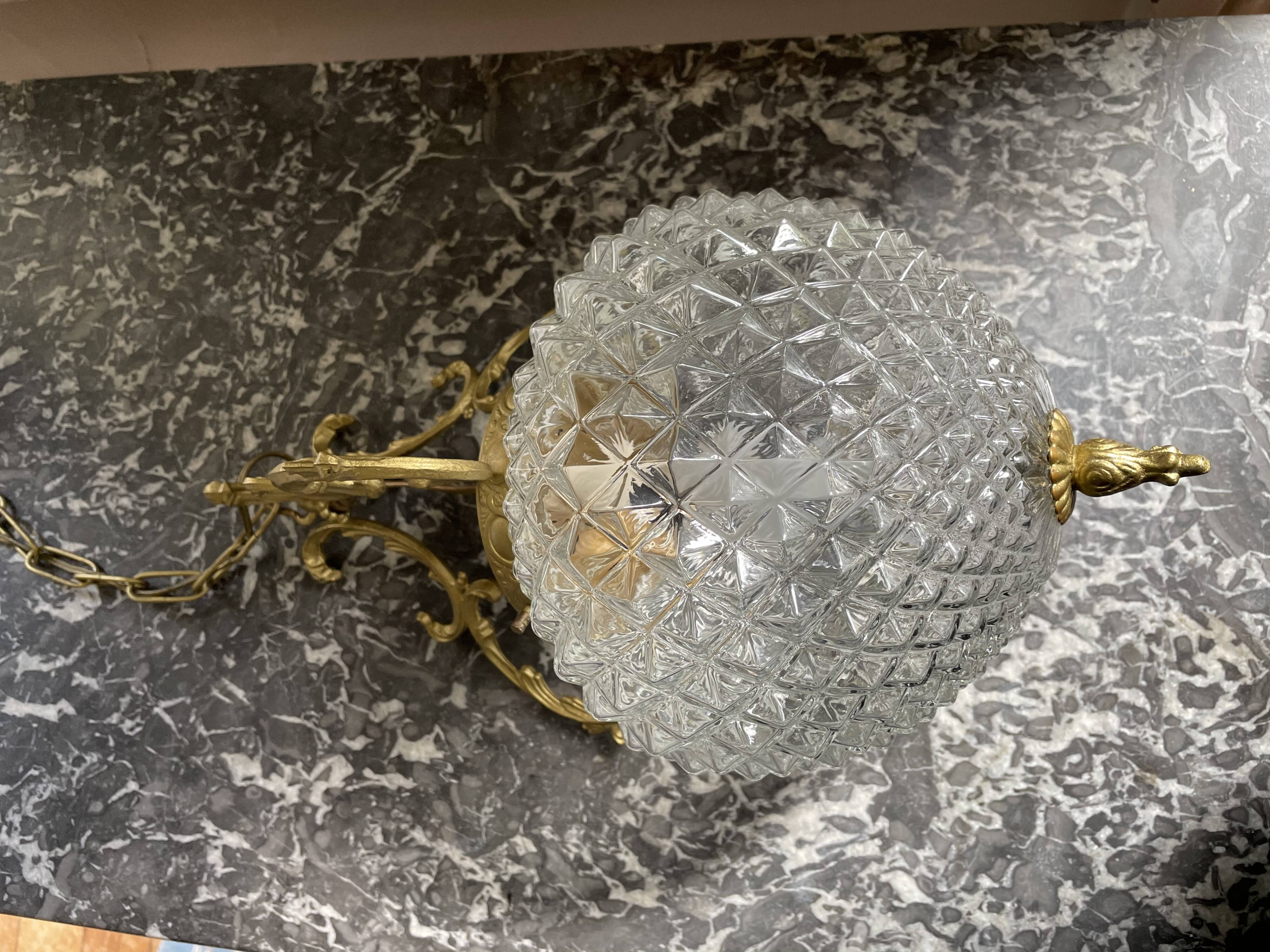 Diamond tip chandelier