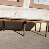 Table with 6 legs, furniture of trade