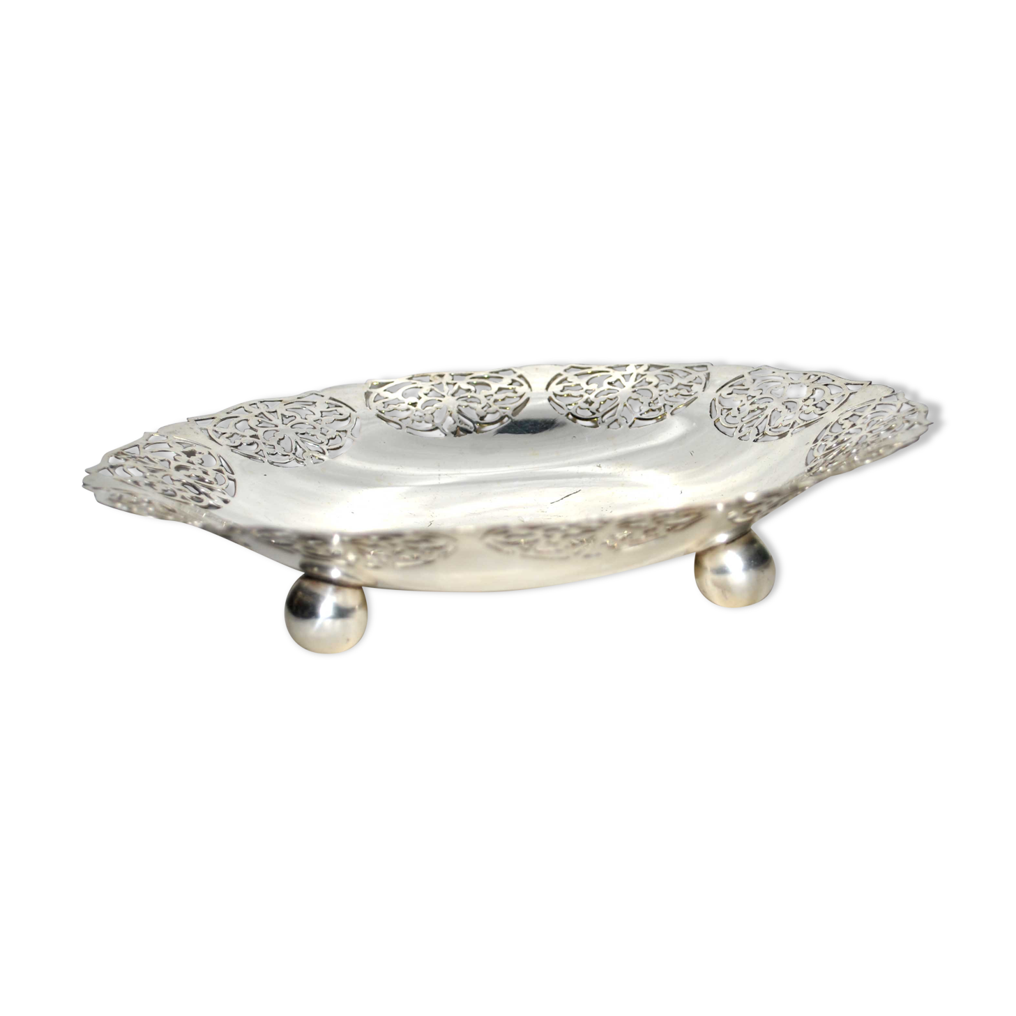 Vintage tripod cut in silver metal ERB Sweden - Prima NS Silver - Sweden