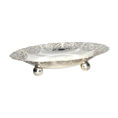 Coupe tripode vintage en métal argenté ERB Sweden - Prima NS Silver - Suède