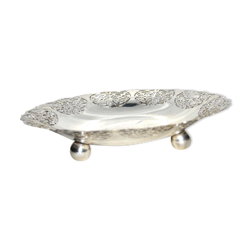 Coupe tripode vintage en métal argenté ERB Sweden - Prima NS Silver - Suède