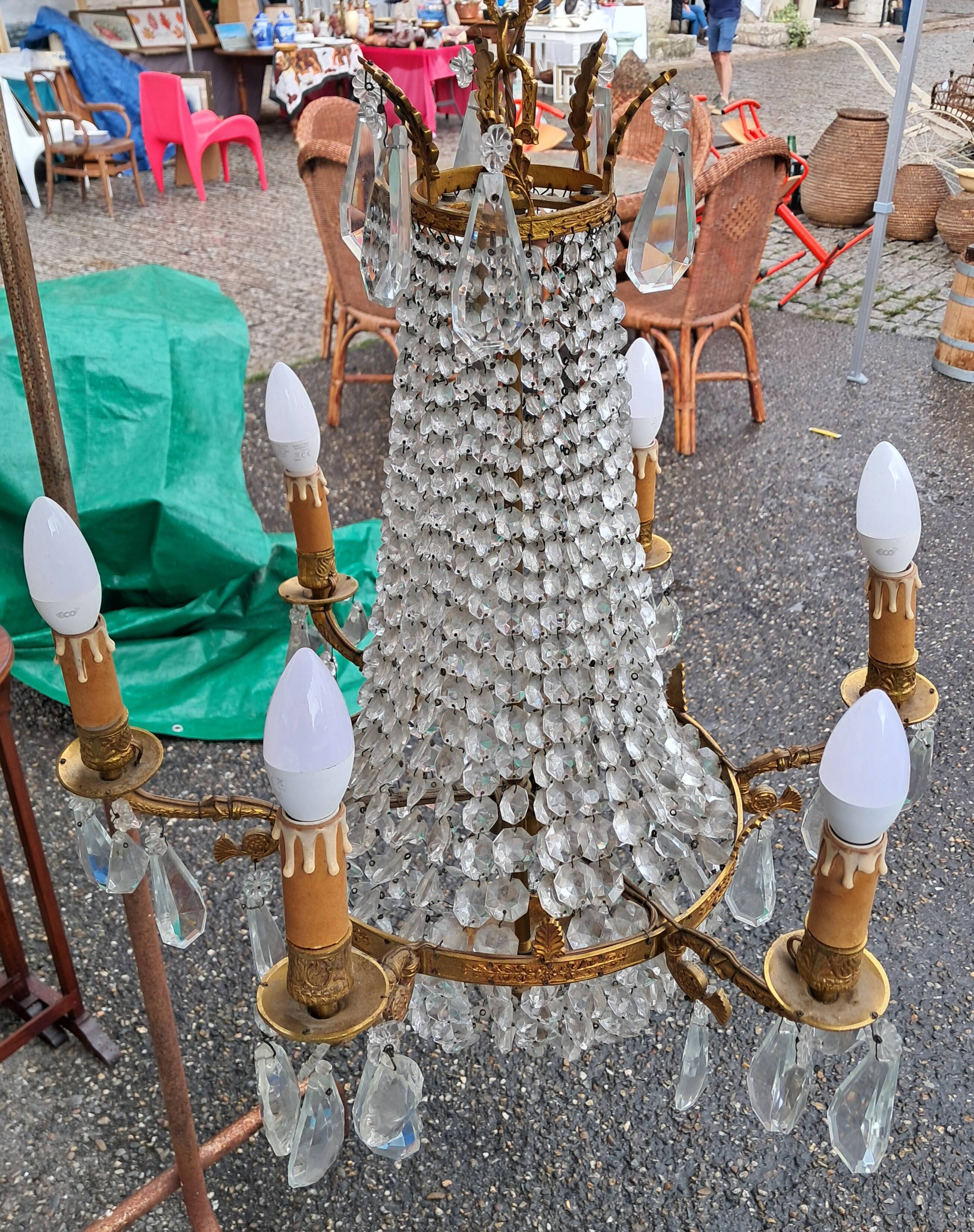 hot air balloon style tassel chandelier