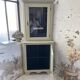 Corner display cabinet from the 1950s