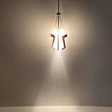 Midcentury Modern Stilnovo Rosewood Pendant, Italy 1950