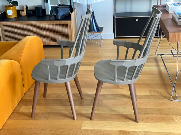Chaises Kartell Comeback taupe