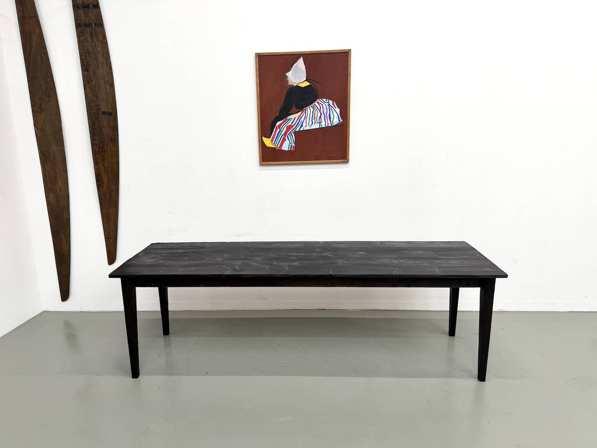 Large Swedish Tableau Signed Lars Norman (1962) – Oil on Panel