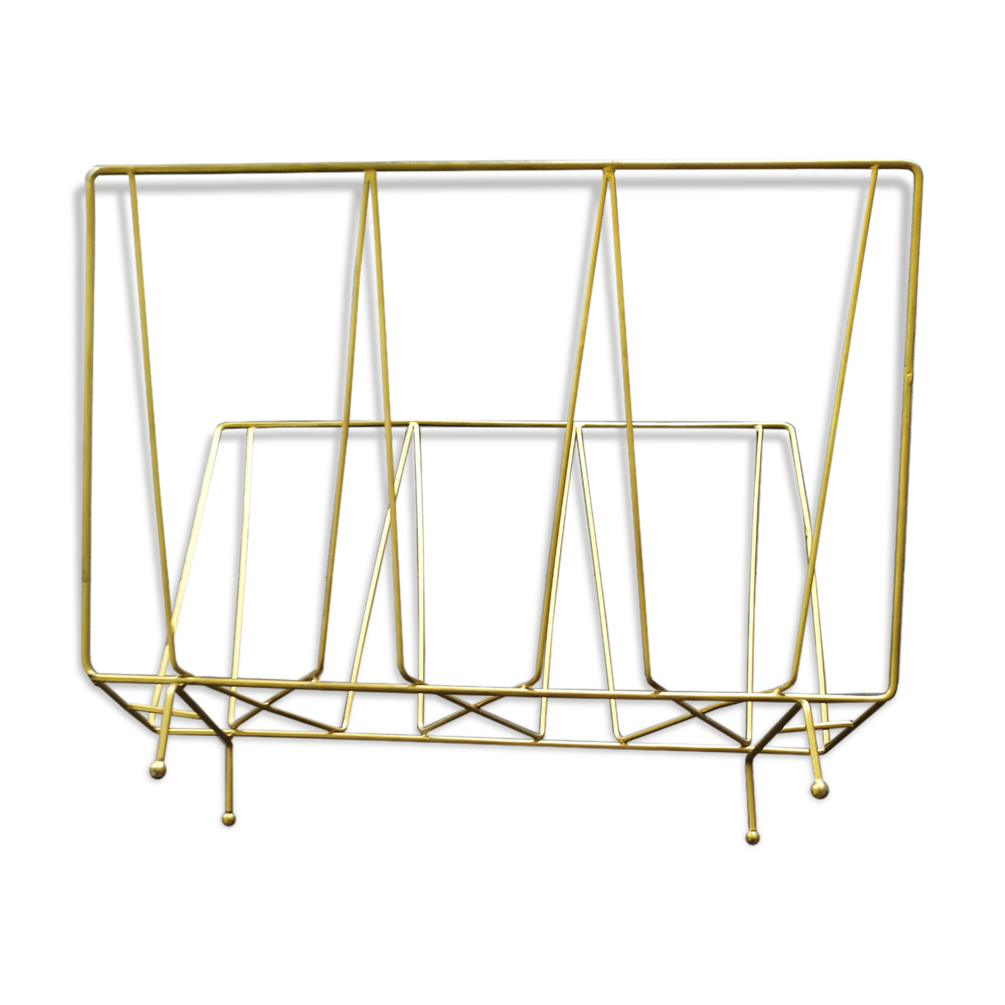 Gold metal magazine holder