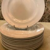Set of 12 Churchill white dinner plates