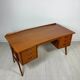 1960s Vintage Curved Teak Writing Desk by Svend Aage Madsen