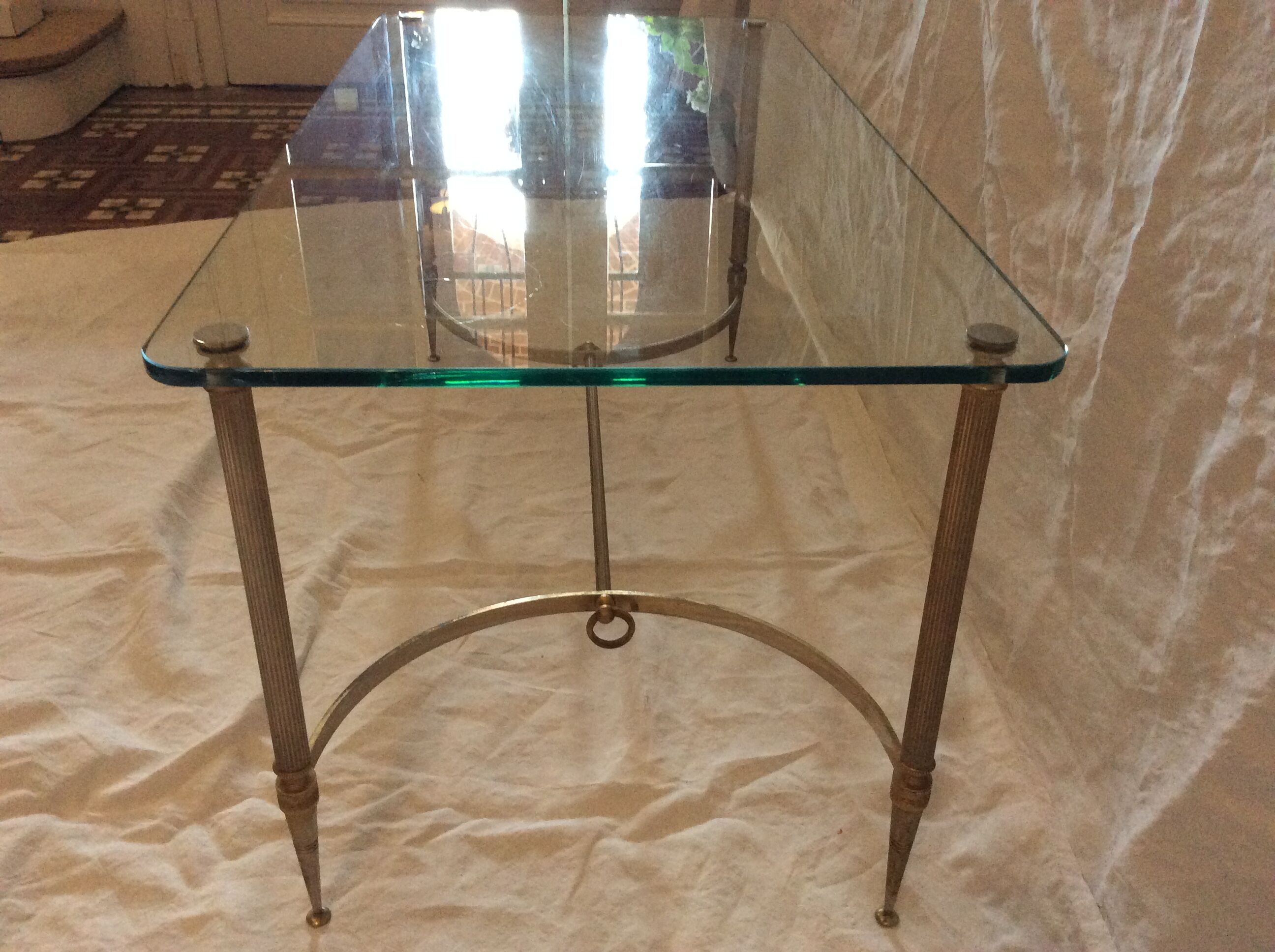 Table 60´ - 70´ low brass and glass