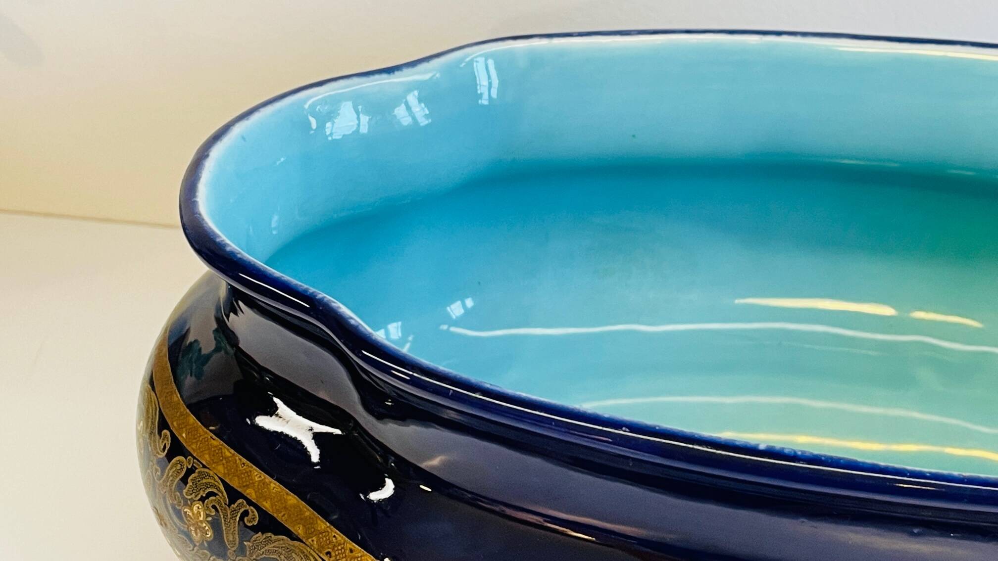 CACHE POT Ceramic SARREGUEMINES France