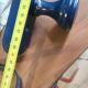 Coat rack with 3 blue hooks