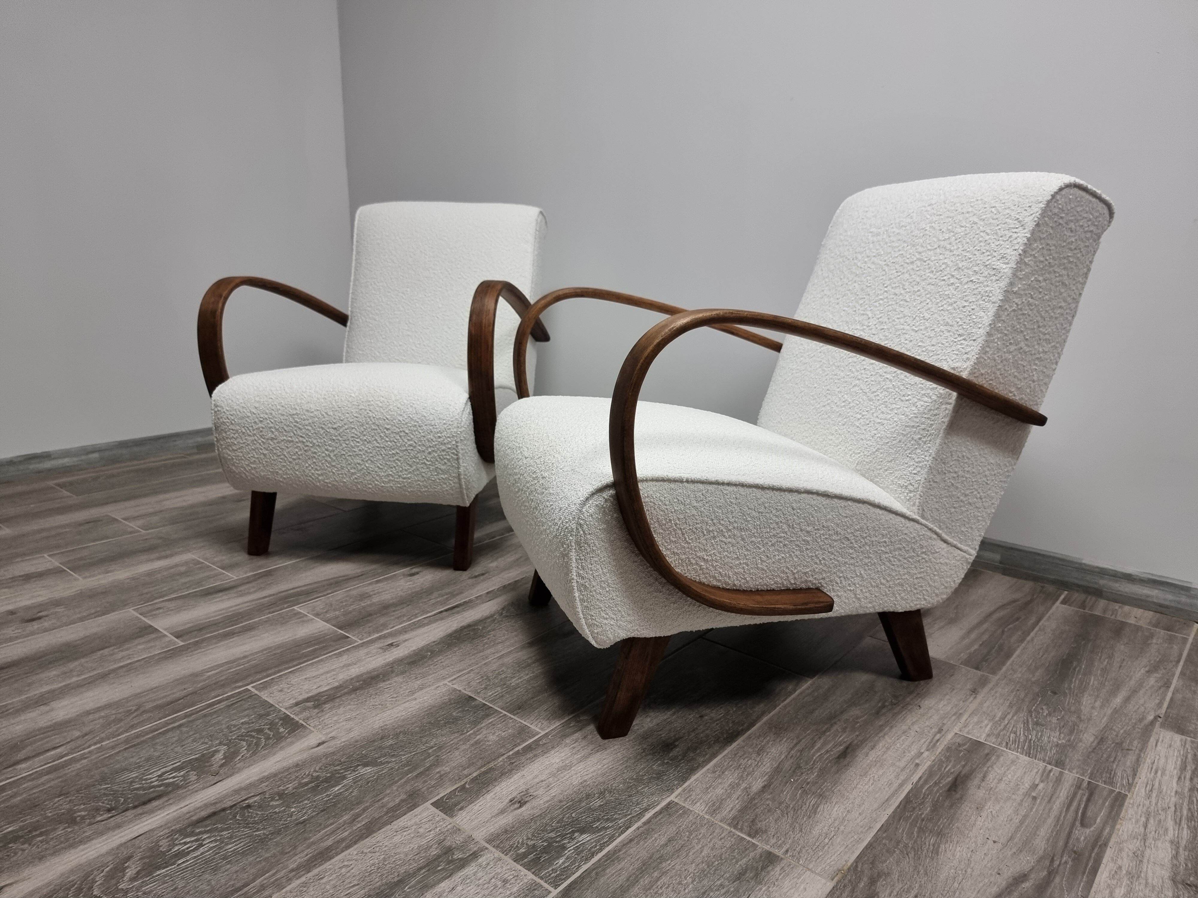 pair of armchairs by Jindrich Halabala