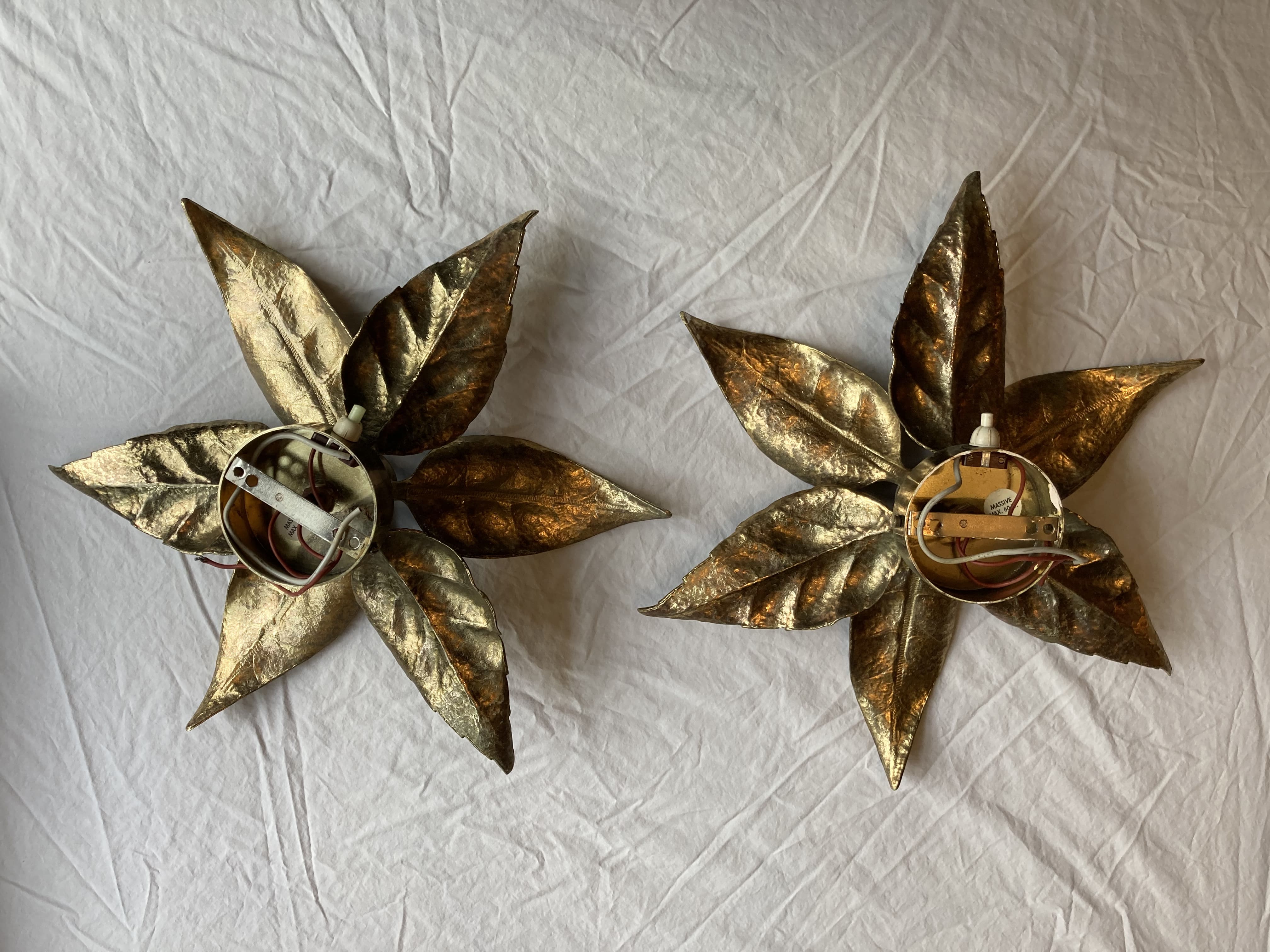 Pair Willy Daro wall sconces