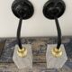 Pair of vintage sconces in electrified electrified glass to nine