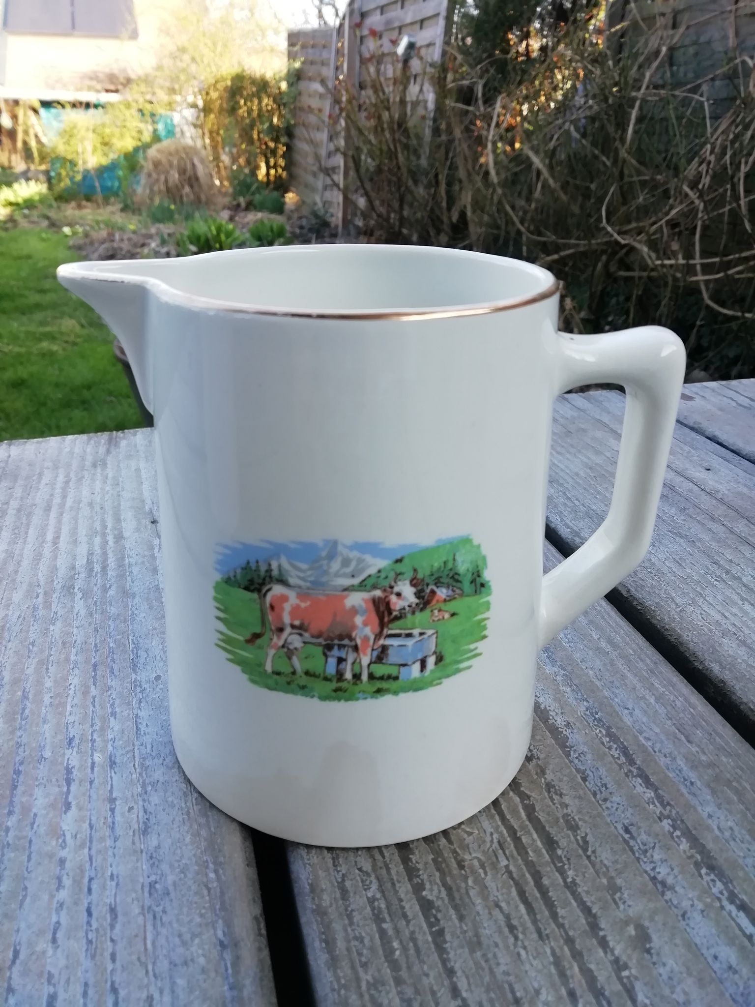 Lot de pichets blancs en porcelaine