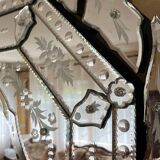 Grand miroir vénitien – 115 x 100 cm – Excellent état