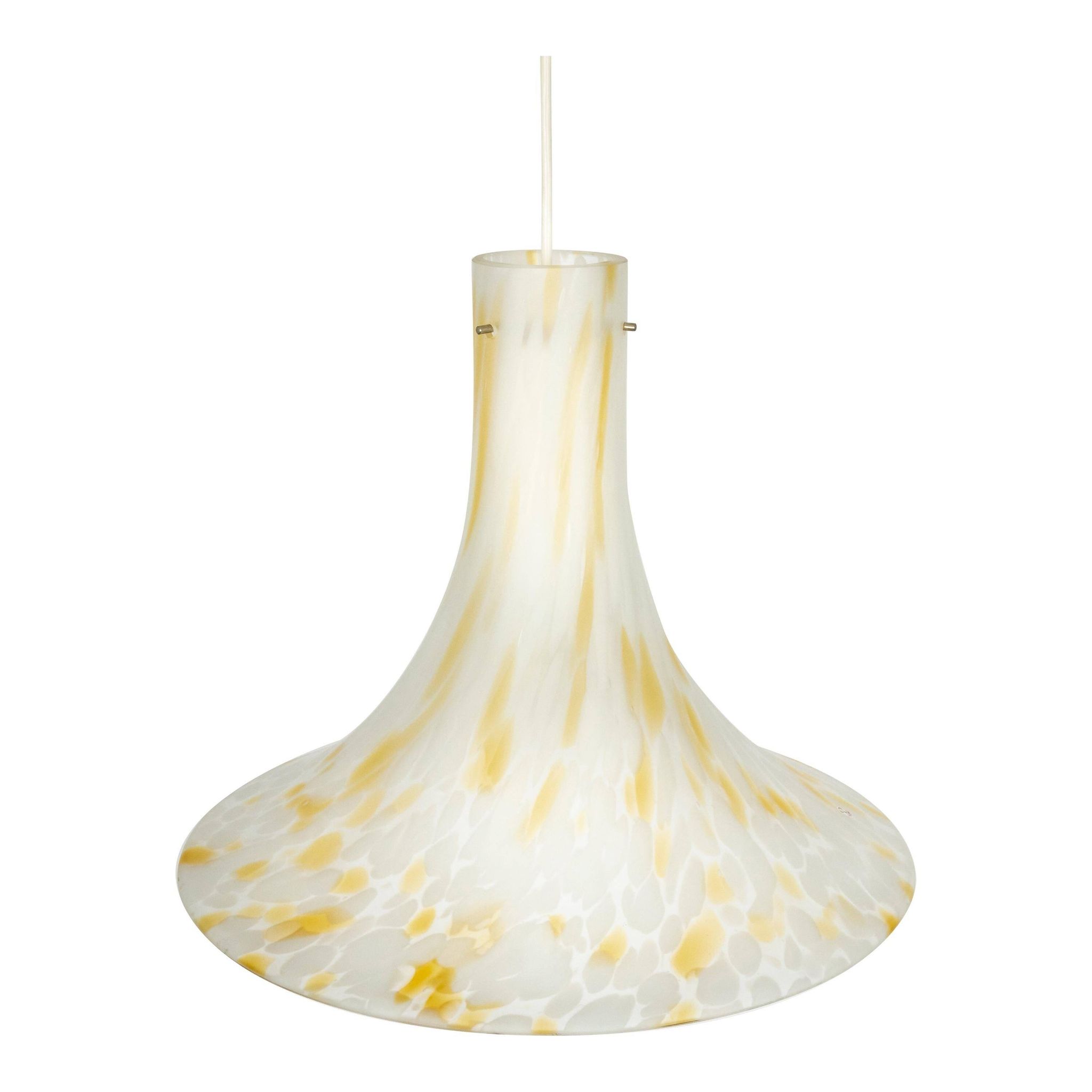 glass pendant by Peill & Putzler, Germany, 1970s