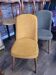 Scandinavian mustard corduroy chair
