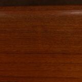 Table basse en teck danois par Grete Jalk avec cadre à lattes, années 1960.