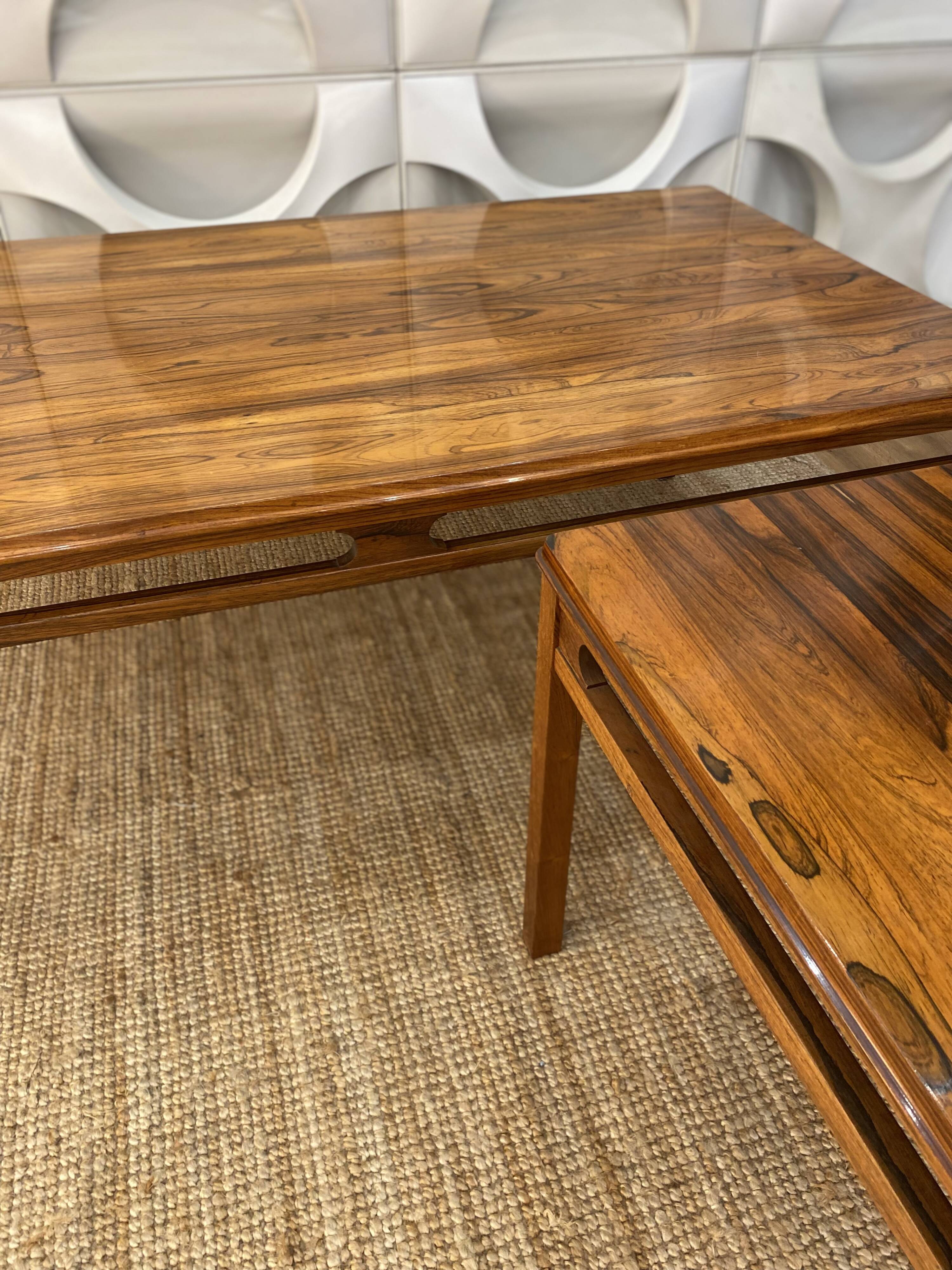 Vintage rosewood coffee tables by rasmus solber for s mobler, 1960